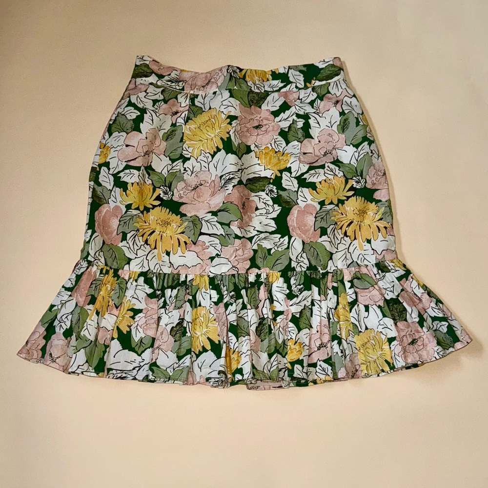 ByTimo Floral Peplum Skirt Size XS